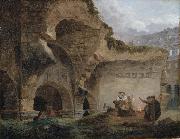 Washerwomen in the Ruins of the Colosseum Hubert Robert